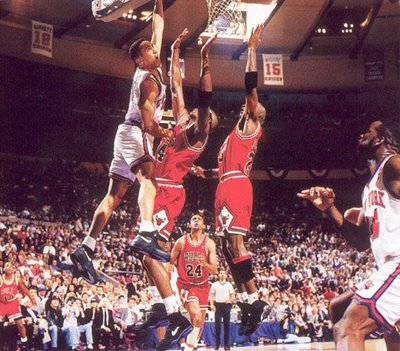 John Starks Dunks On Horace Grant